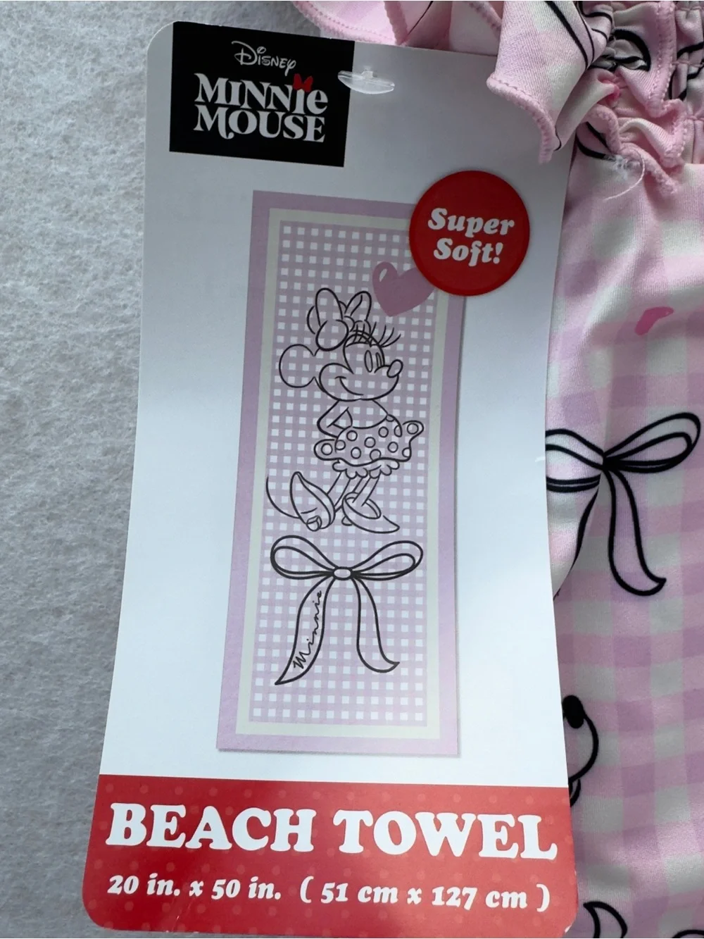Disney Minnie Mouse Girls One Piece Swimsuit & Beach Towel Set Size 4T NWT NEW